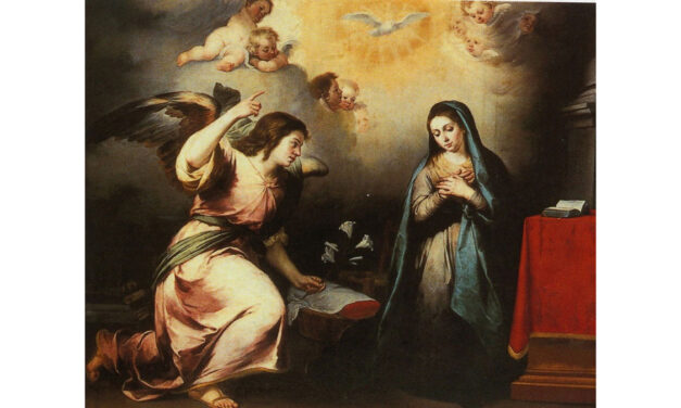 A virgem Maria em oração
